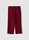 Red wide-leg trousers in viscose blend_5