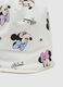 White Disney printed cotton blend beanie hat for girls_1