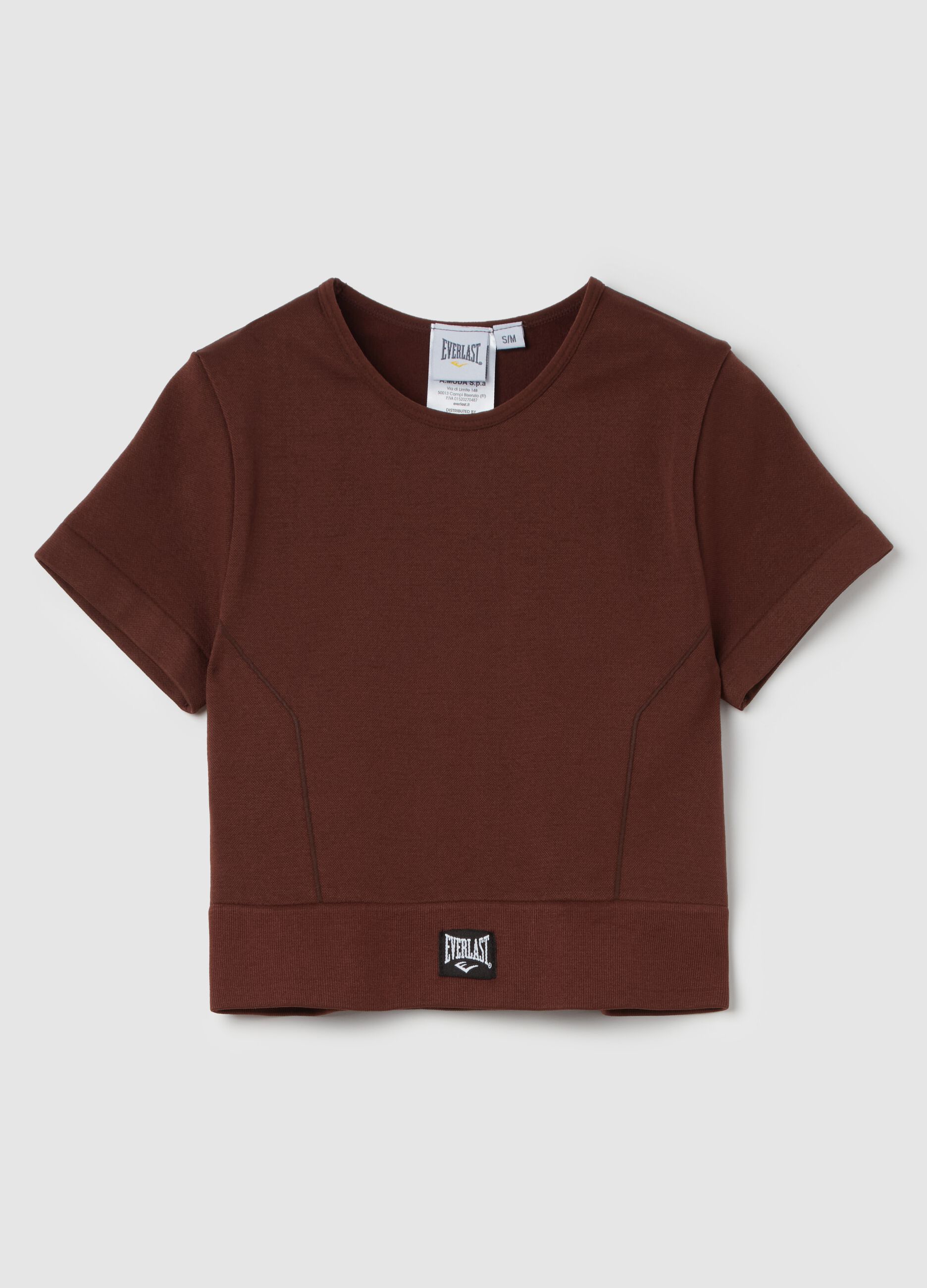 T Shirt a Maniche Corte Donna Marrone OVS