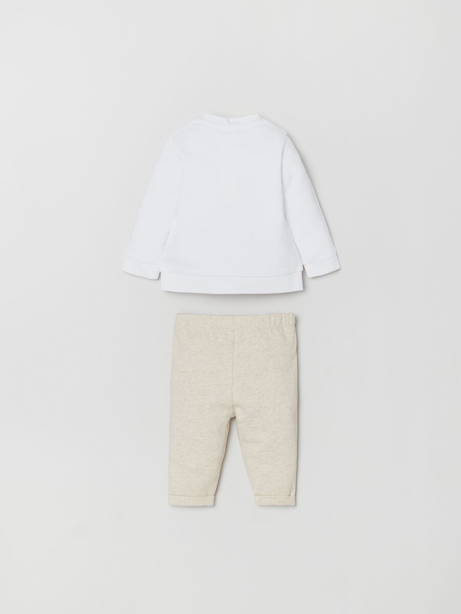 Set t-shirt con stampa e pantaloni_1
