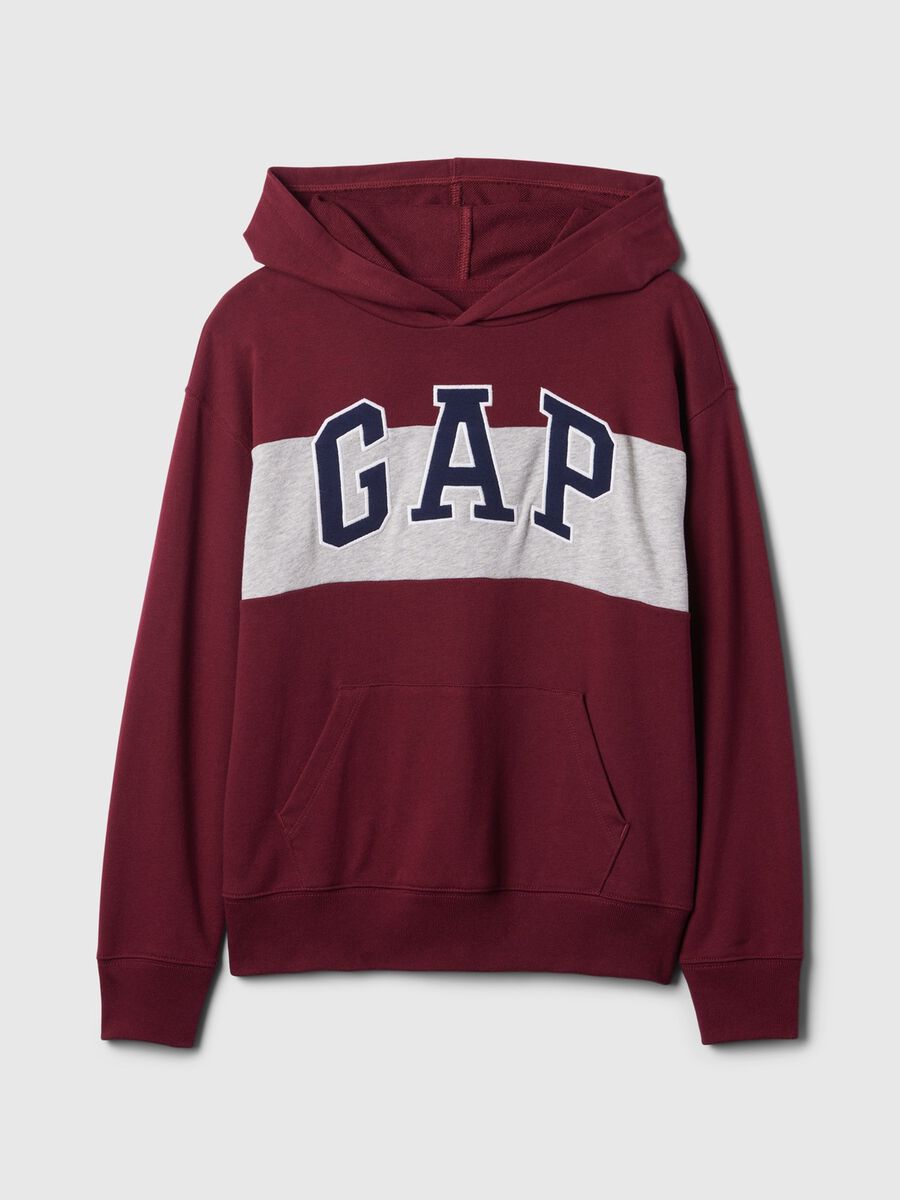 Colourblock sweatshirt with logo embroidery_3