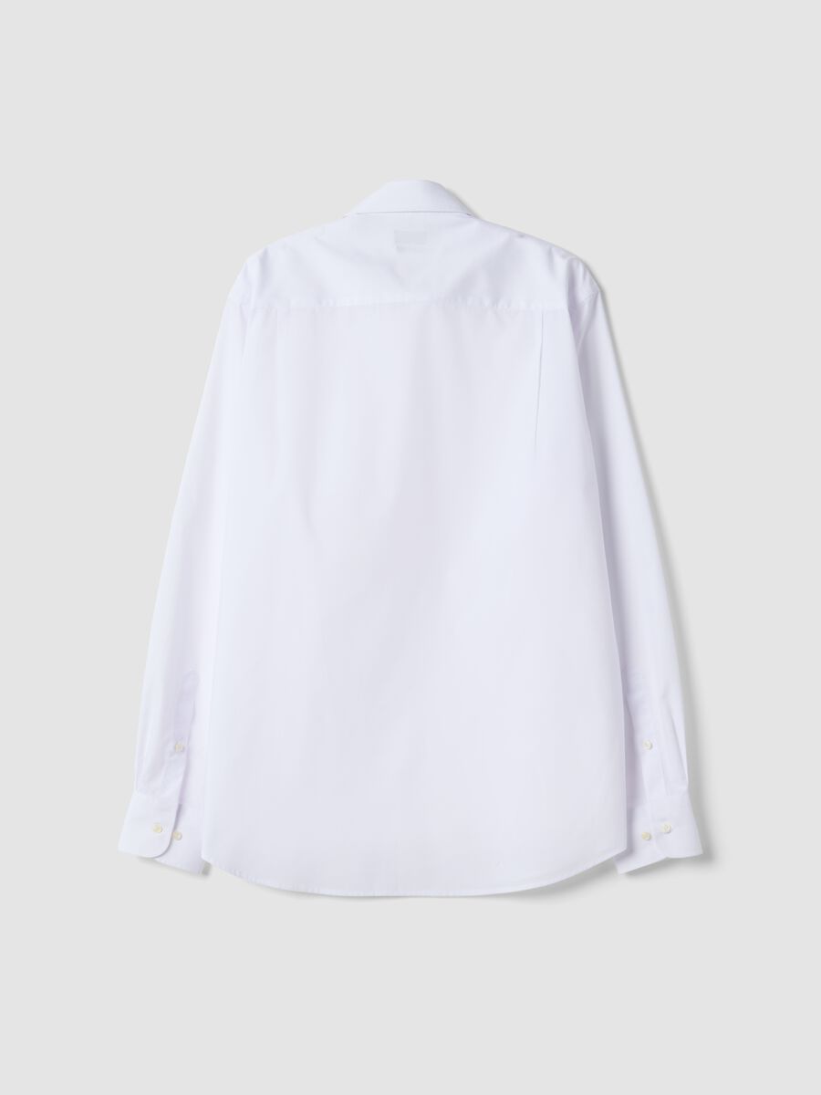 White regular-fit shirt with classic collar, easy iron_2