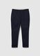 Blue Slim Fit Stretch Cotton Trousers_4