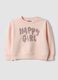 Pink pure cotton crew-neck sweatshirt_0