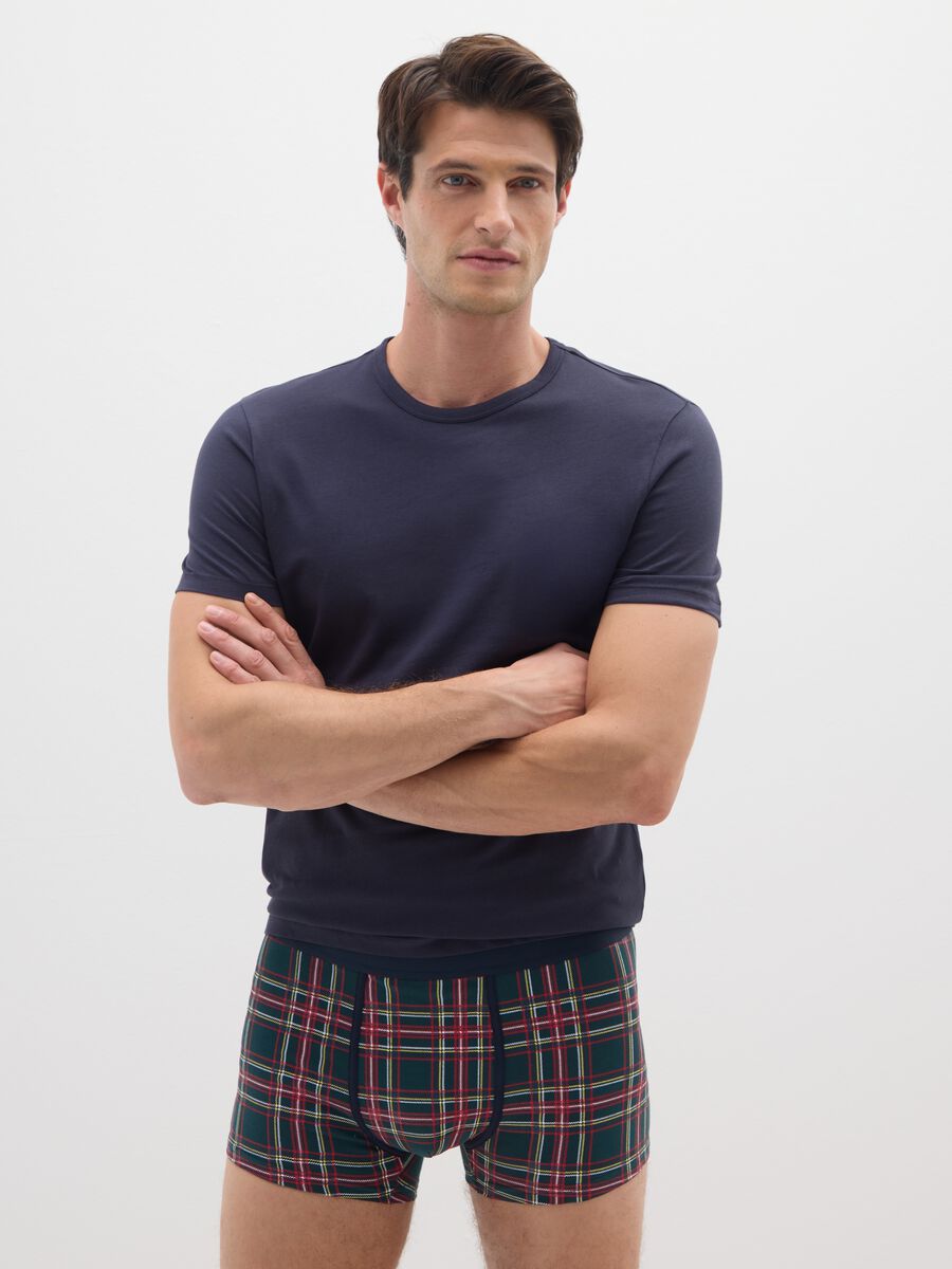 Bipack boxer in cotone elasticizzato multicolor regular fit_0