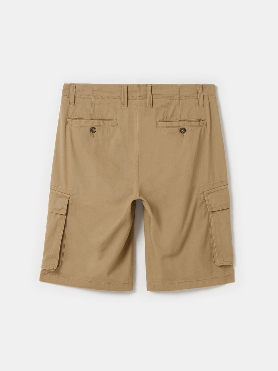Cargo Bermuda shorts in cotton twill_4