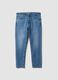 Blue slim-fit stretch cotton jeans_4