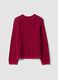 Multicolour pure cotton ribbed crew-neck jumper, regular fit_4