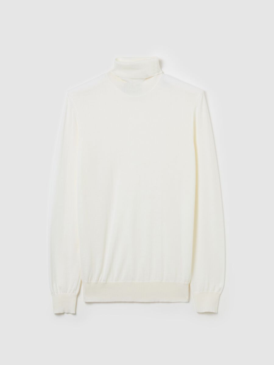 Turtle-neck Merino wool pullover_0