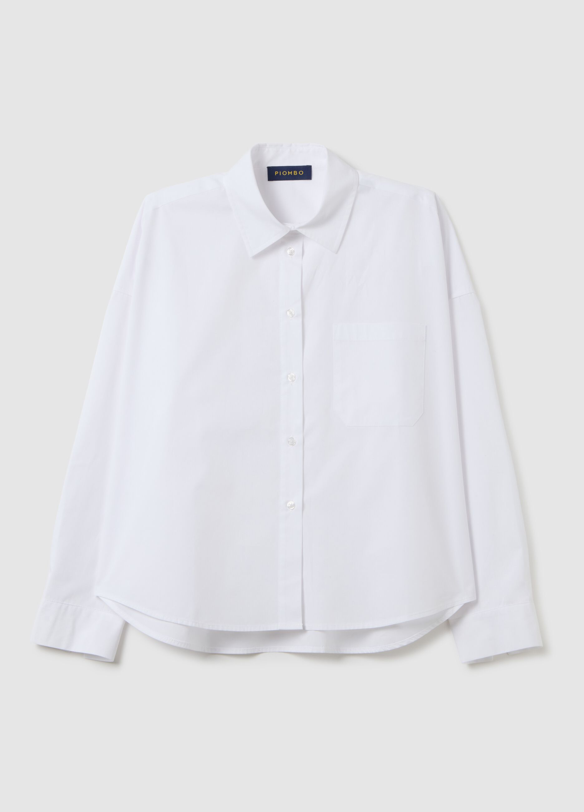 Oversized pure cotton white shirt