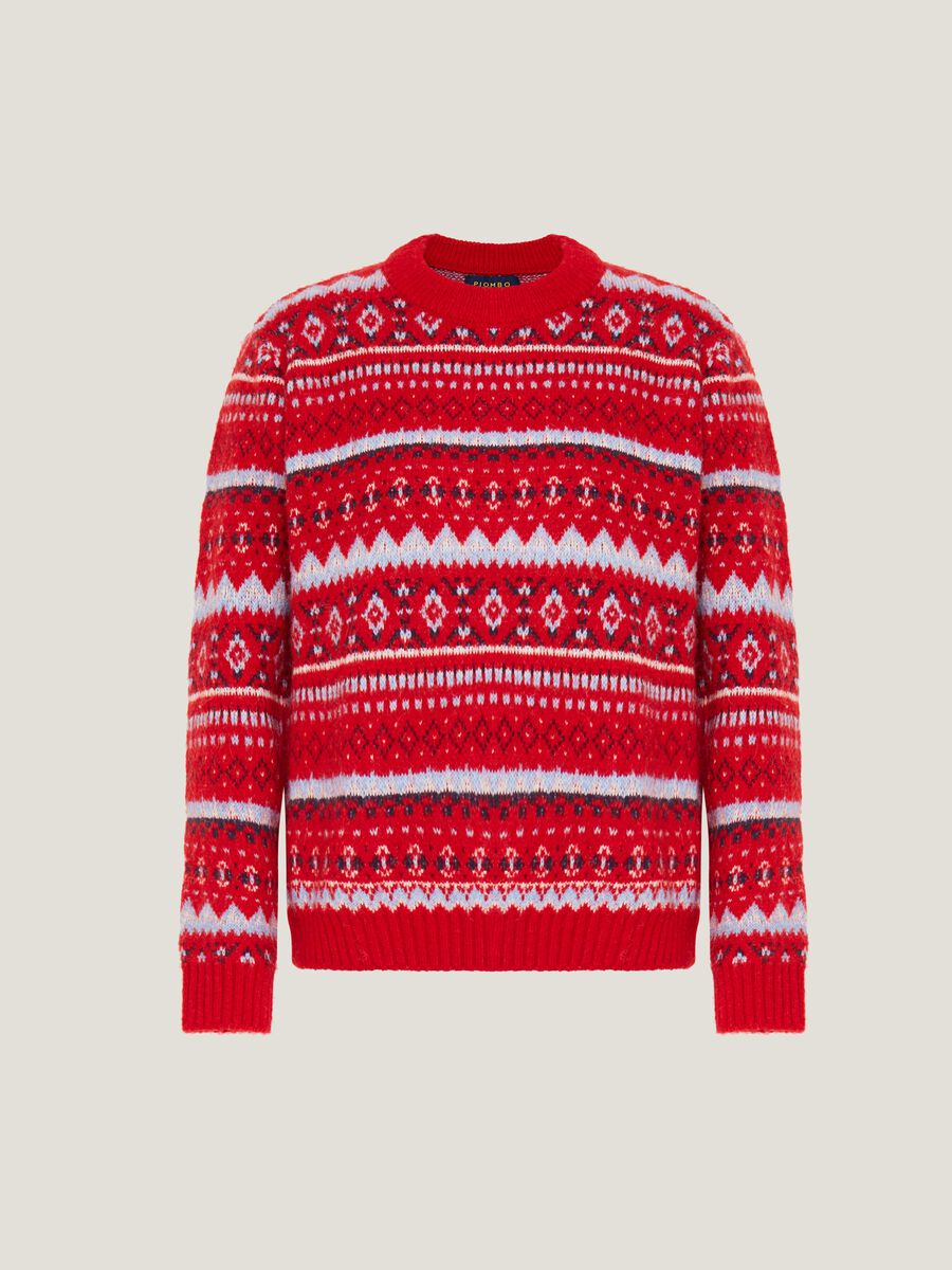 Pullover con disegno norvegese jacquard all-over_3