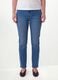 Blue denim slim-fit stretch cotton jeans_1
