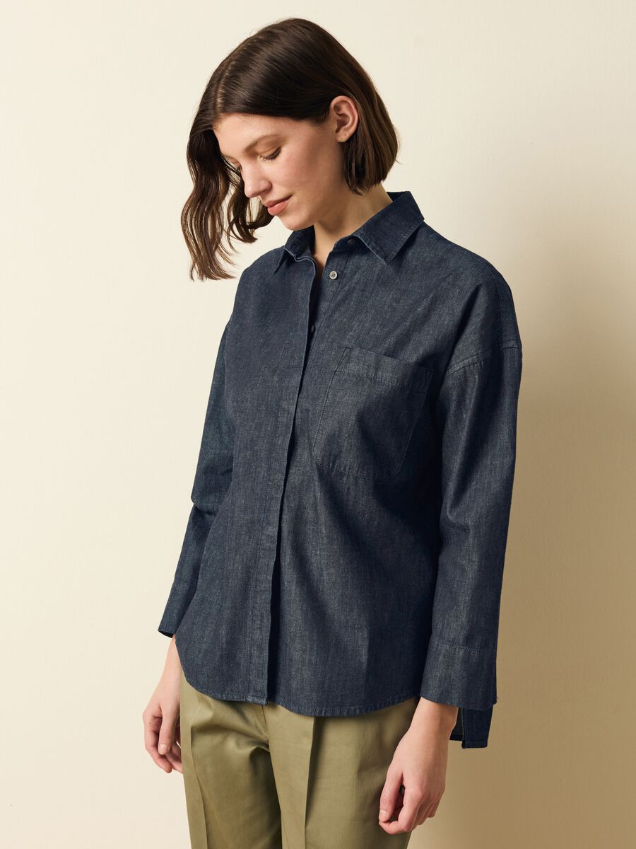 Oversize denim shirt_0