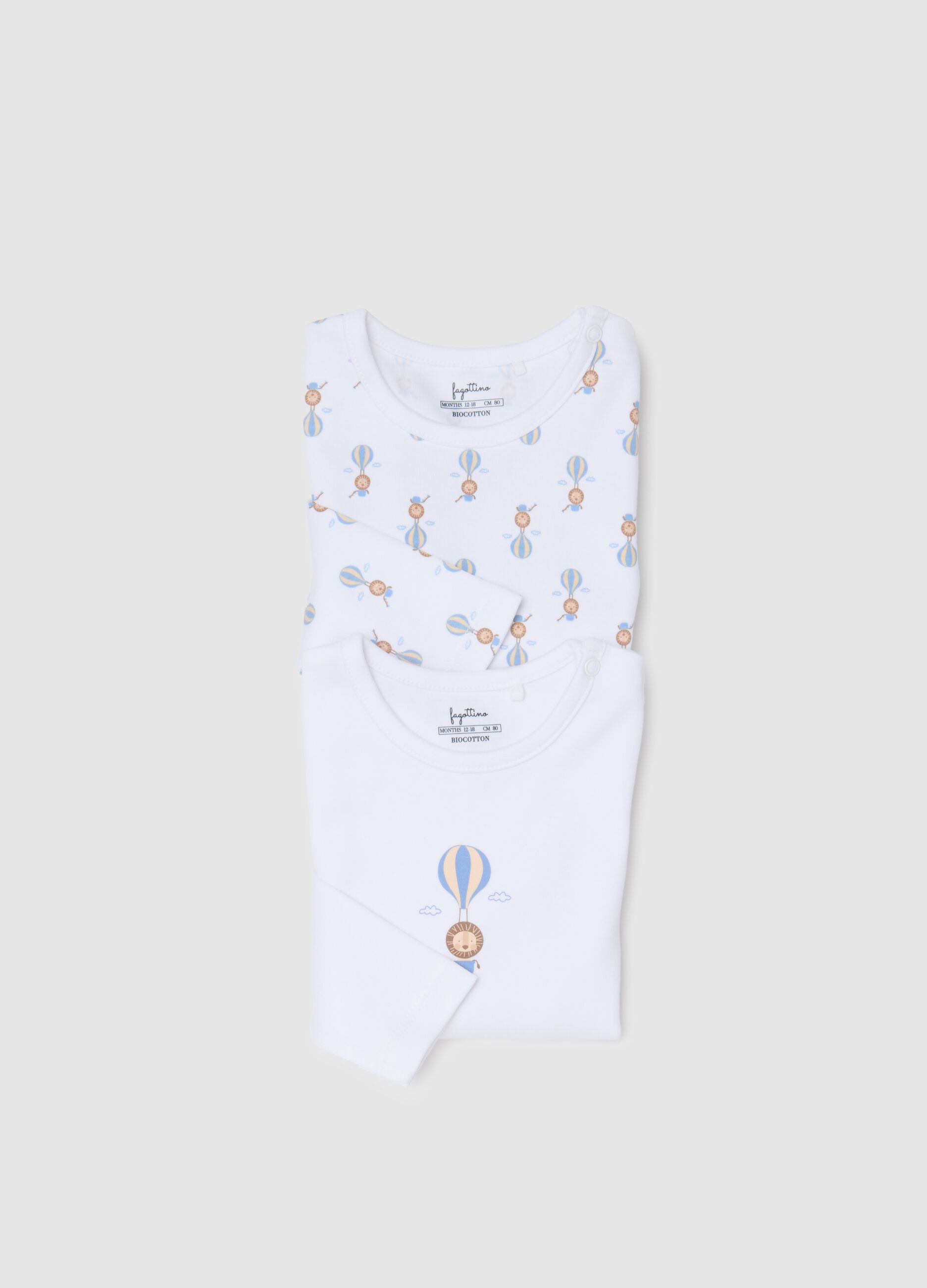 White cotton baby bodysuit