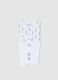 Bipack di body bianchi per neonato in cotone_2