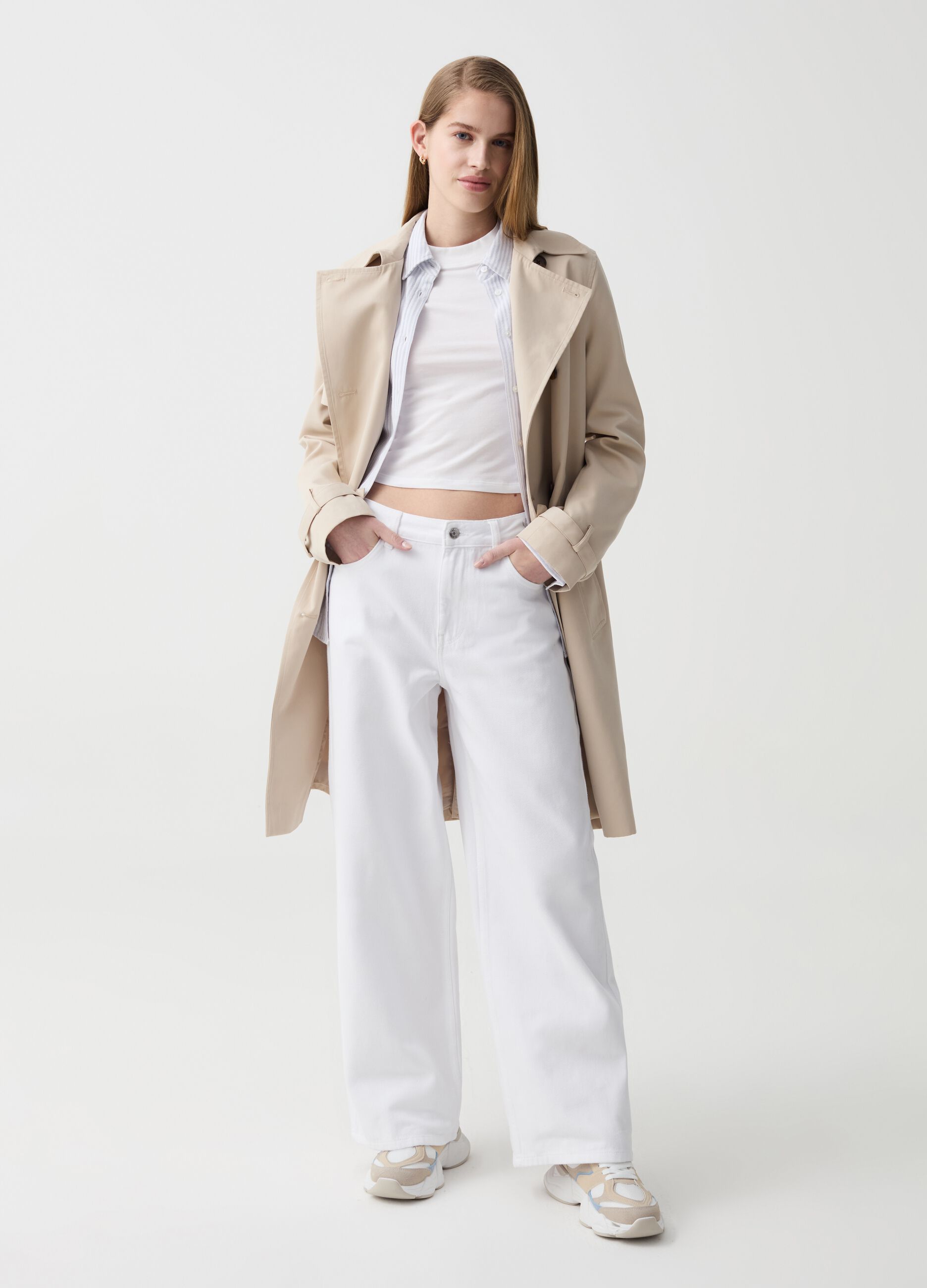 Ovs Jeans straight fit con tiranti