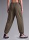 Pantaloni sportivi verdi in viscosa elasticizzato_4