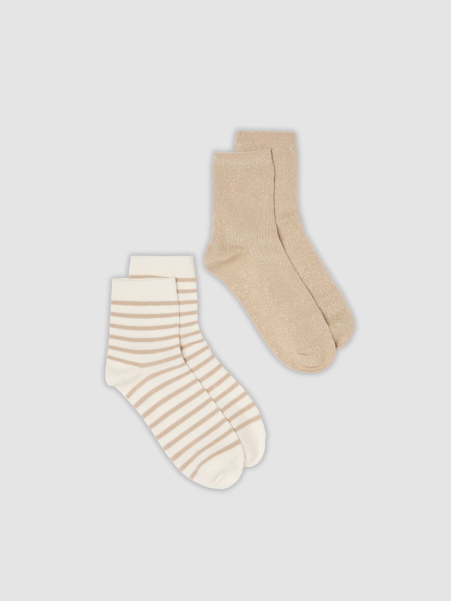 2-pack multicoloured organic cotton-blend socks_0