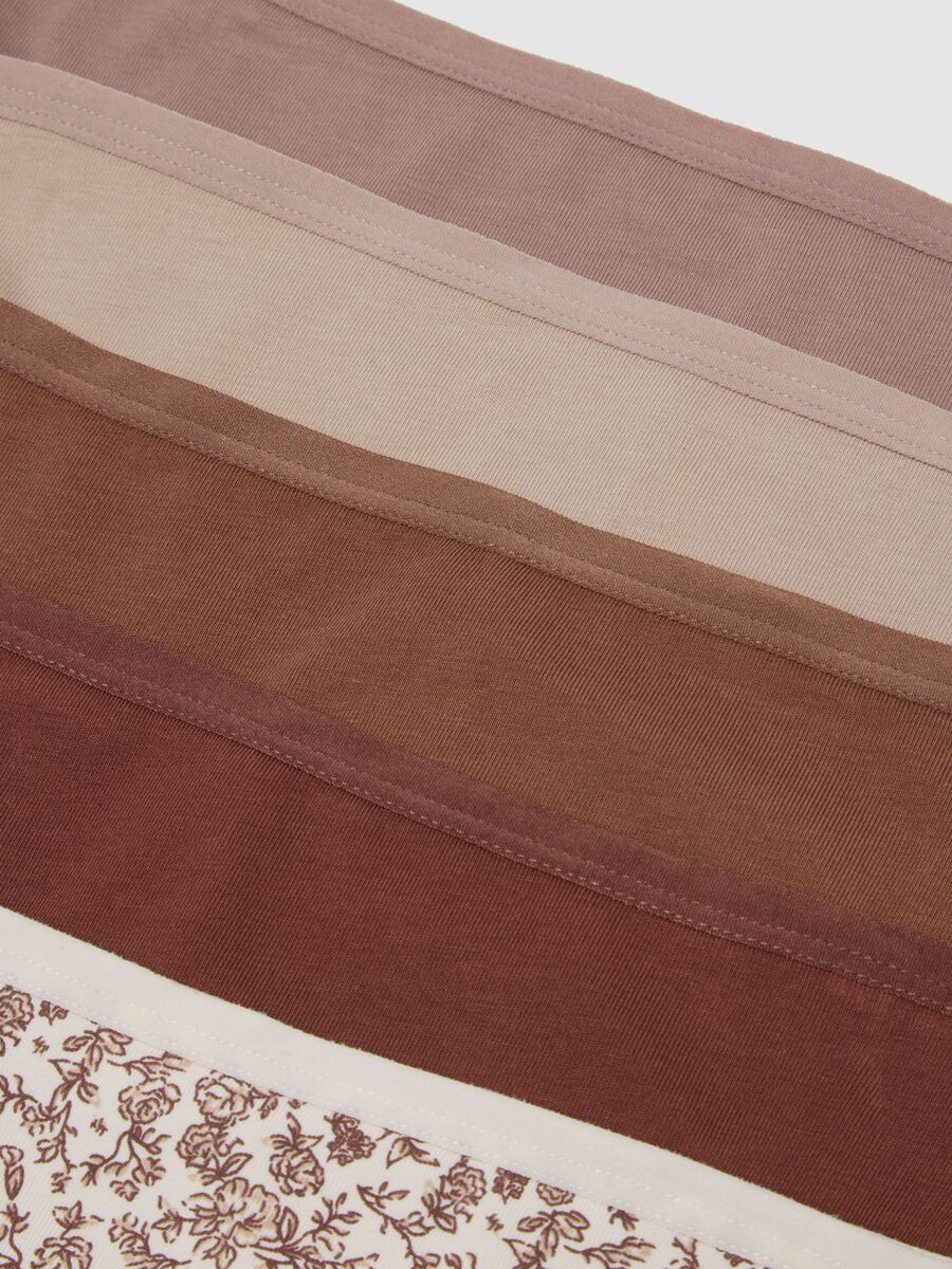 Set multipack slip in cotone elasticizzato marrone_5