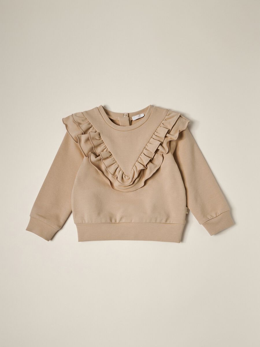 IANA newborn girl sweatshirt in French terry_0