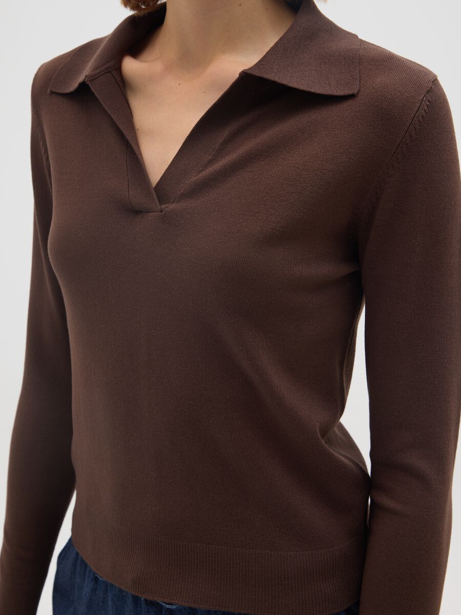 Brown Regular Fit Jumper_3