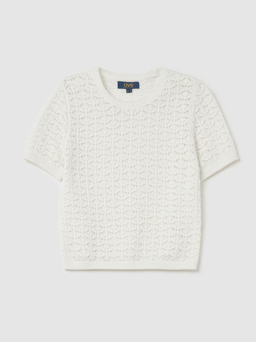 Crochet top with short sleeves_4
