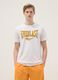 White pure cotton T-shirt regular fit with Everlast logo_0