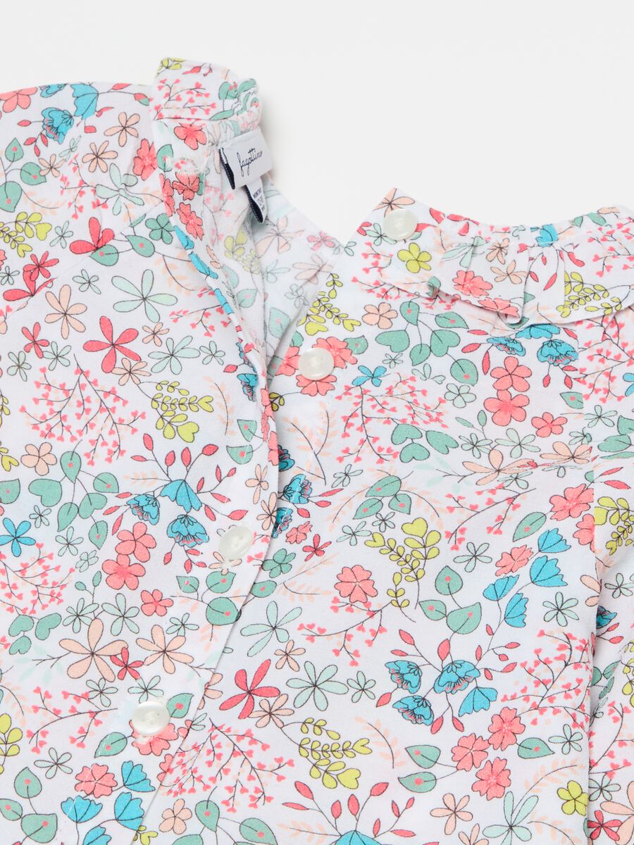 Blusa in cotone con stampa floreale_2