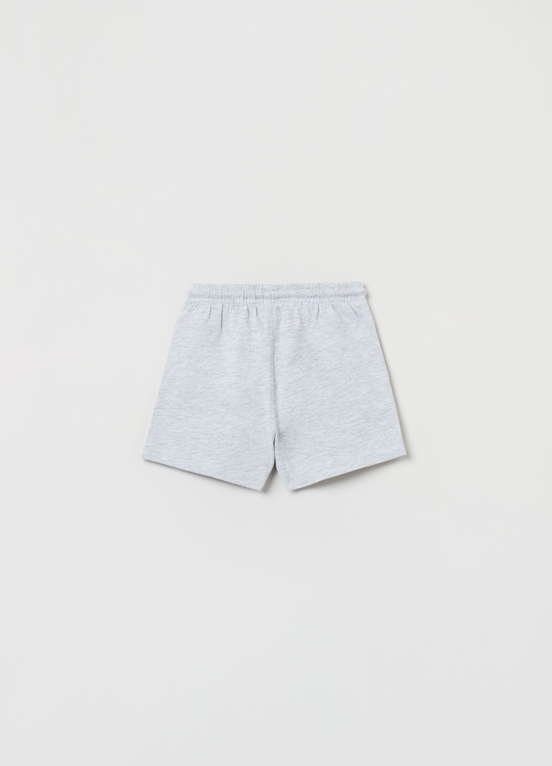 Cotton shorts with drawstring
