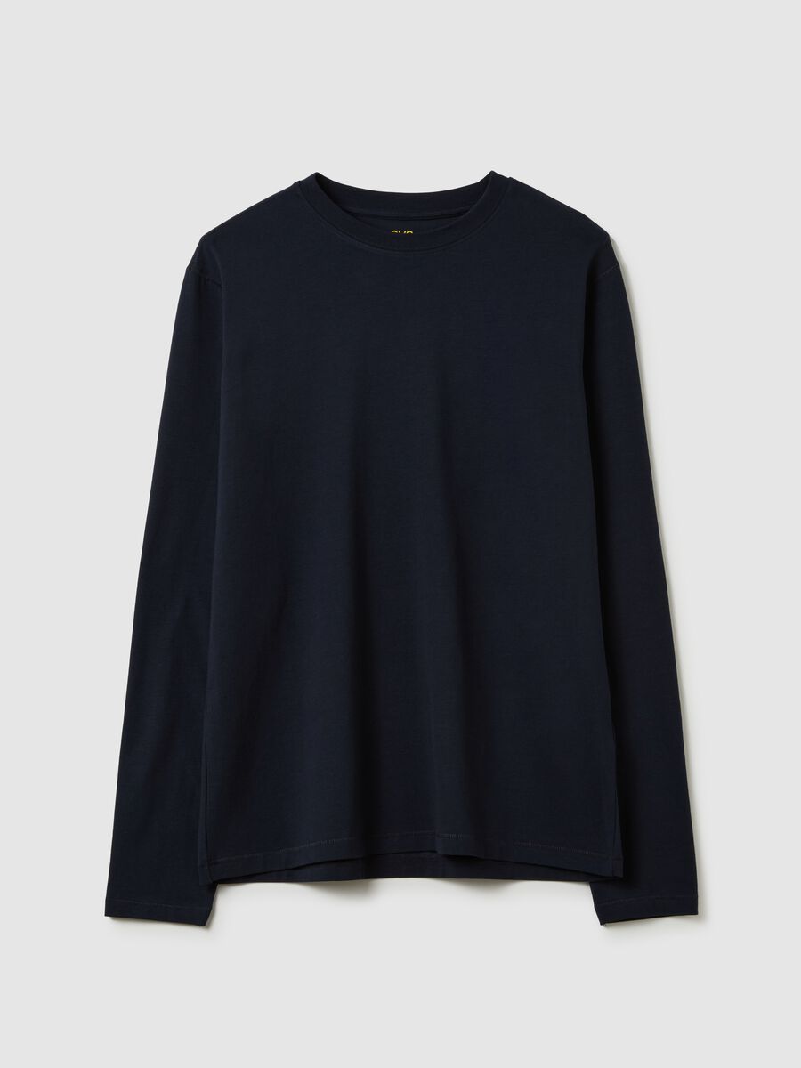 Long-sleeved T-shirt in stretch cotton_4