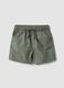 Green pure cotton boys&rsquo; shorts, regular fit with drawstring_0
