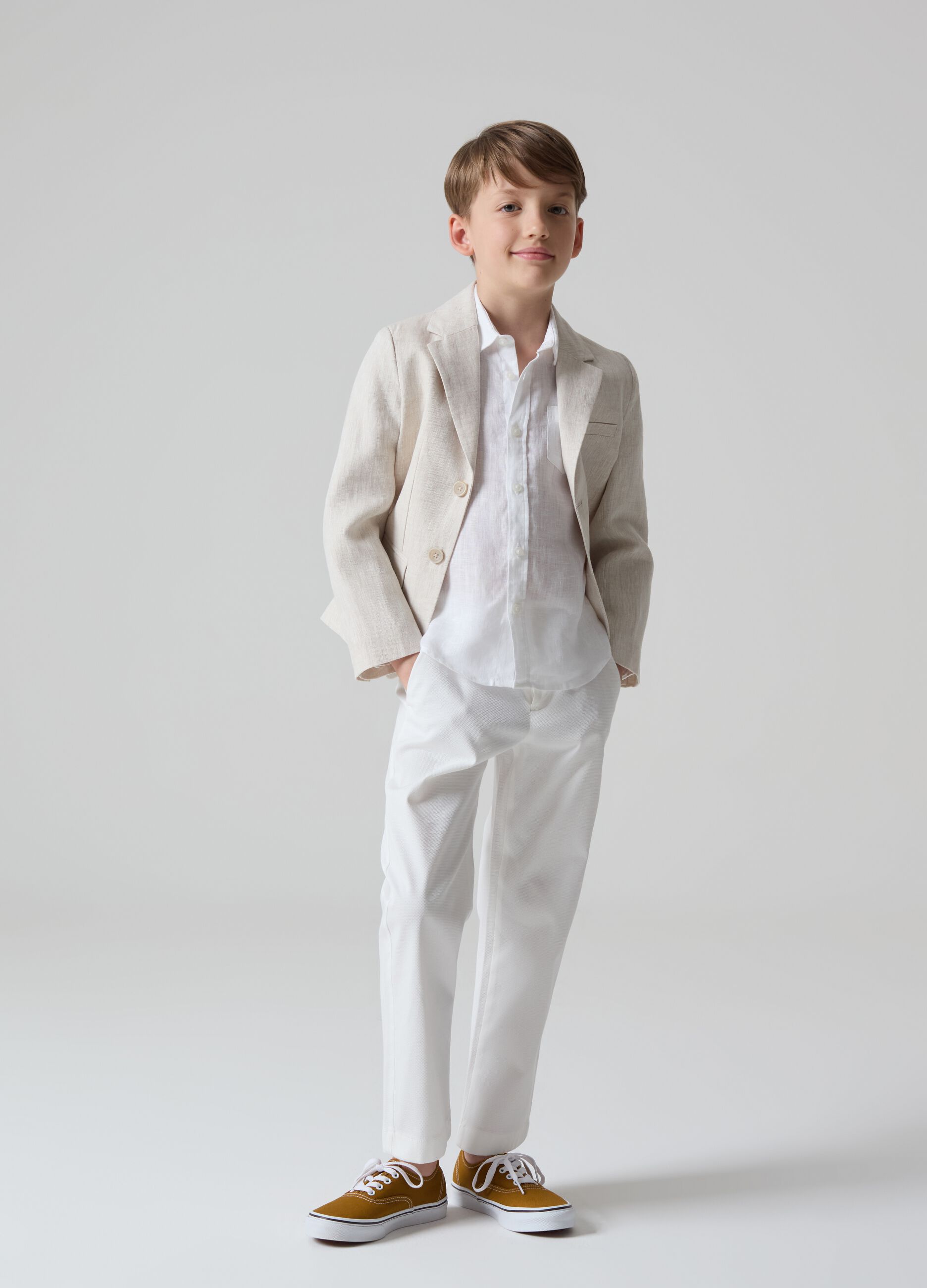 Pantaloni chino in cotone stretch