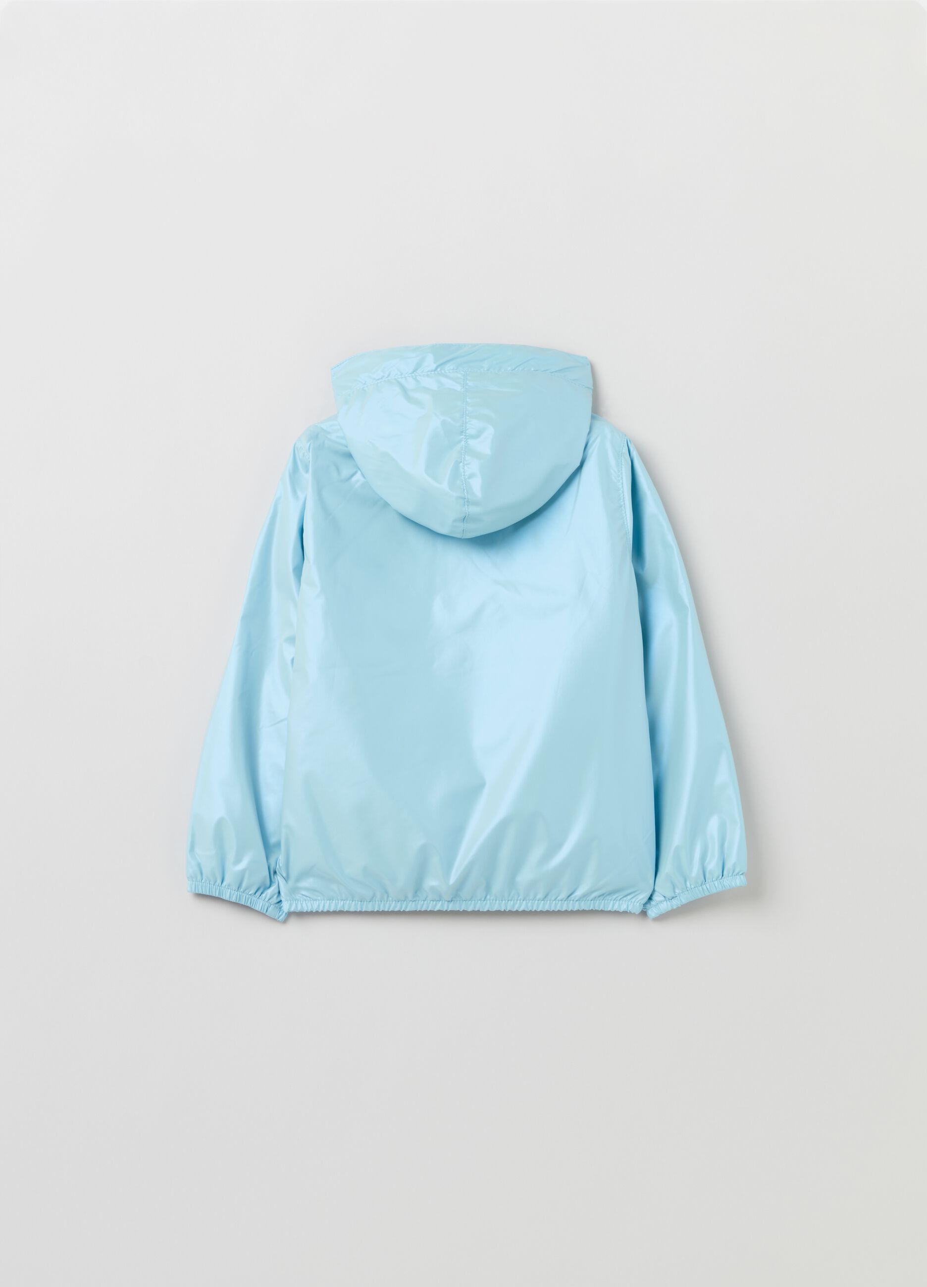 Giacca impermeabile shiny con cappuccio_1