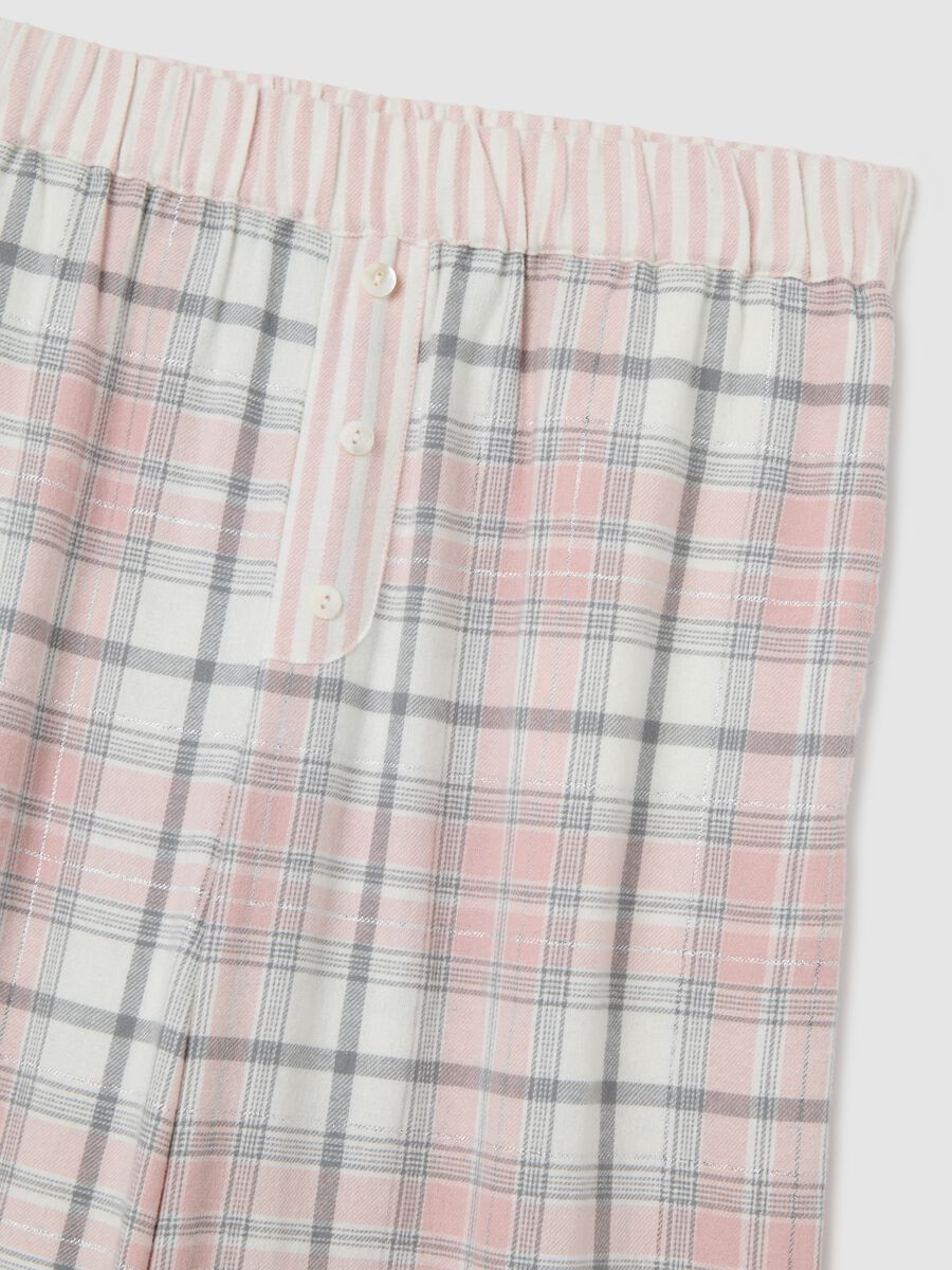 Multicolour Regular Fit Cotton Mix Pyjama Trousers_5