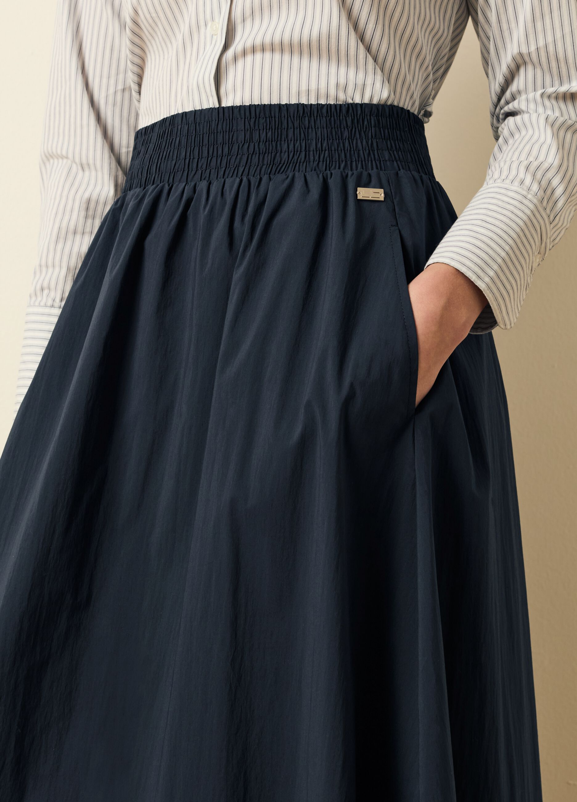 Long skirt with high waist