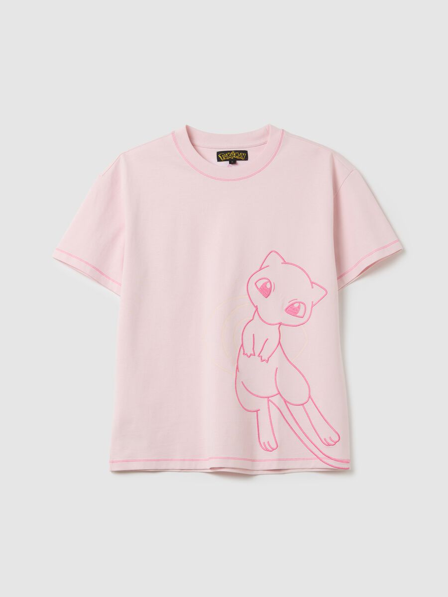 Pink Mew Cotton Manga T-shirt_0