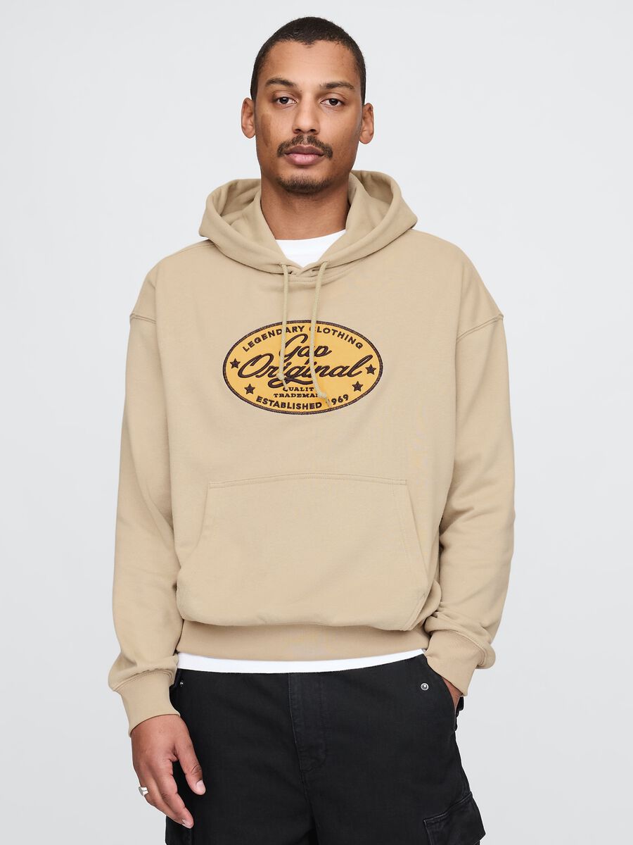 Beige Hoodie Sweatshirt Gap_0