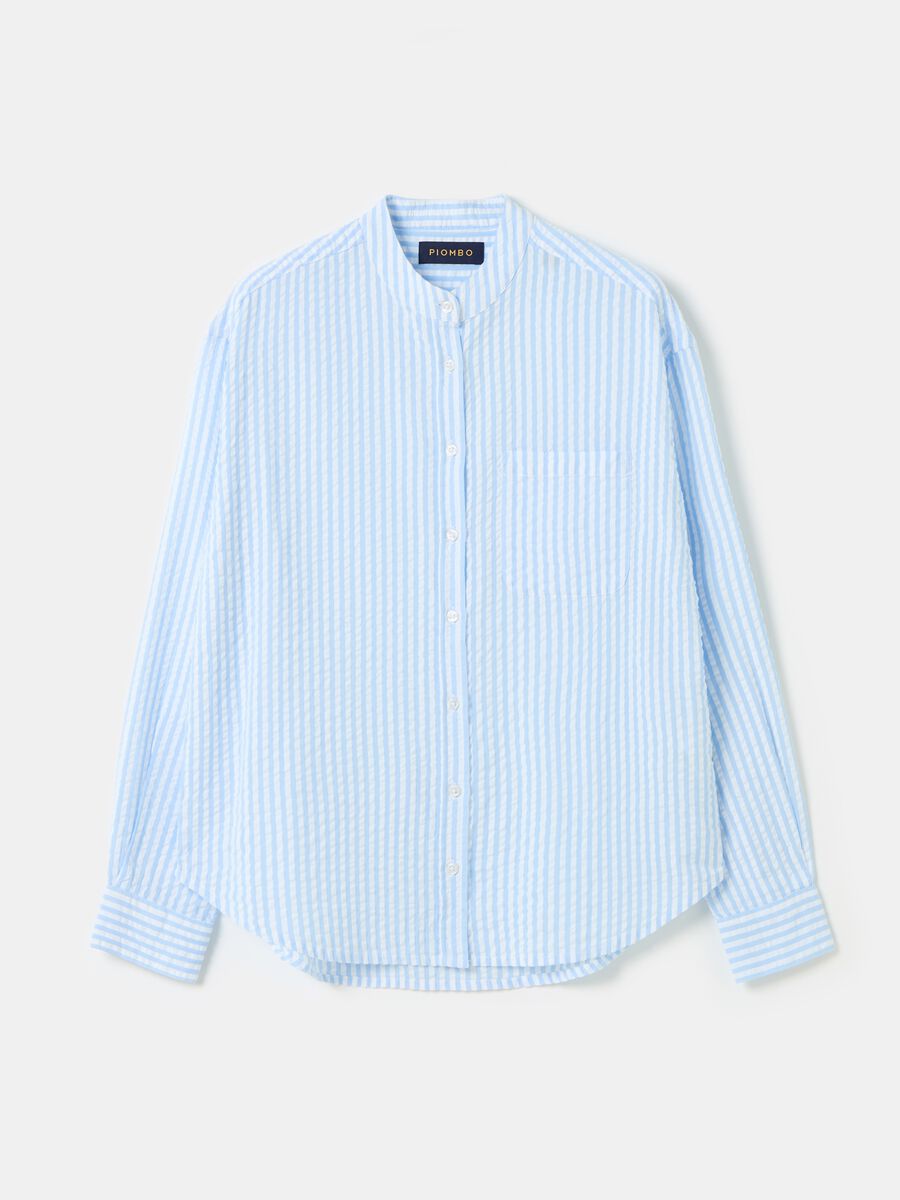 Striped seersucker shirt_3