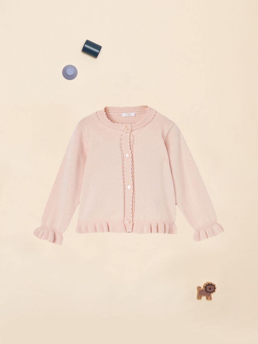 IANA newborn girl cardigan in 100% cotton_0
