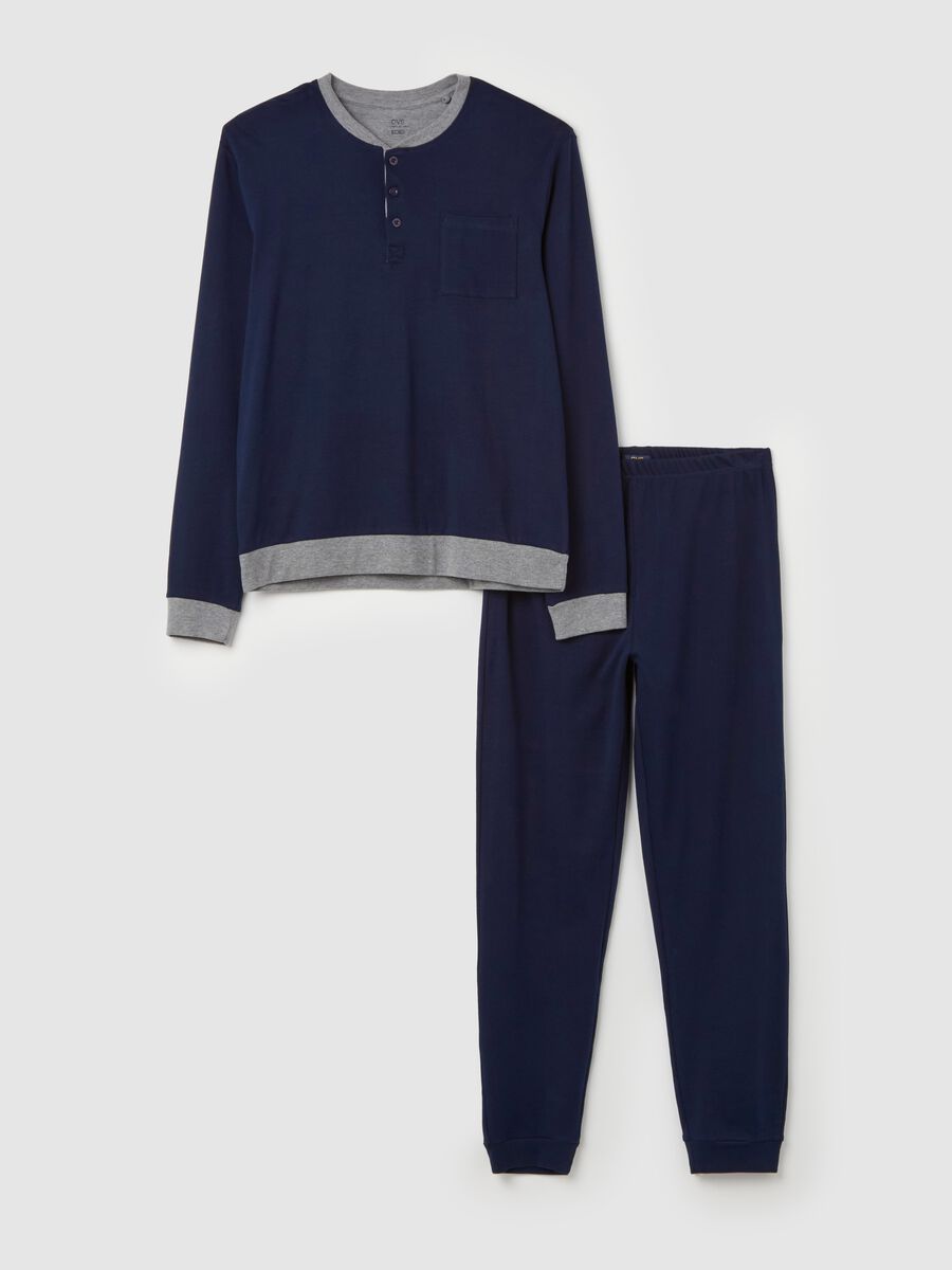 Pigiama lungo top con scollo serafino_4