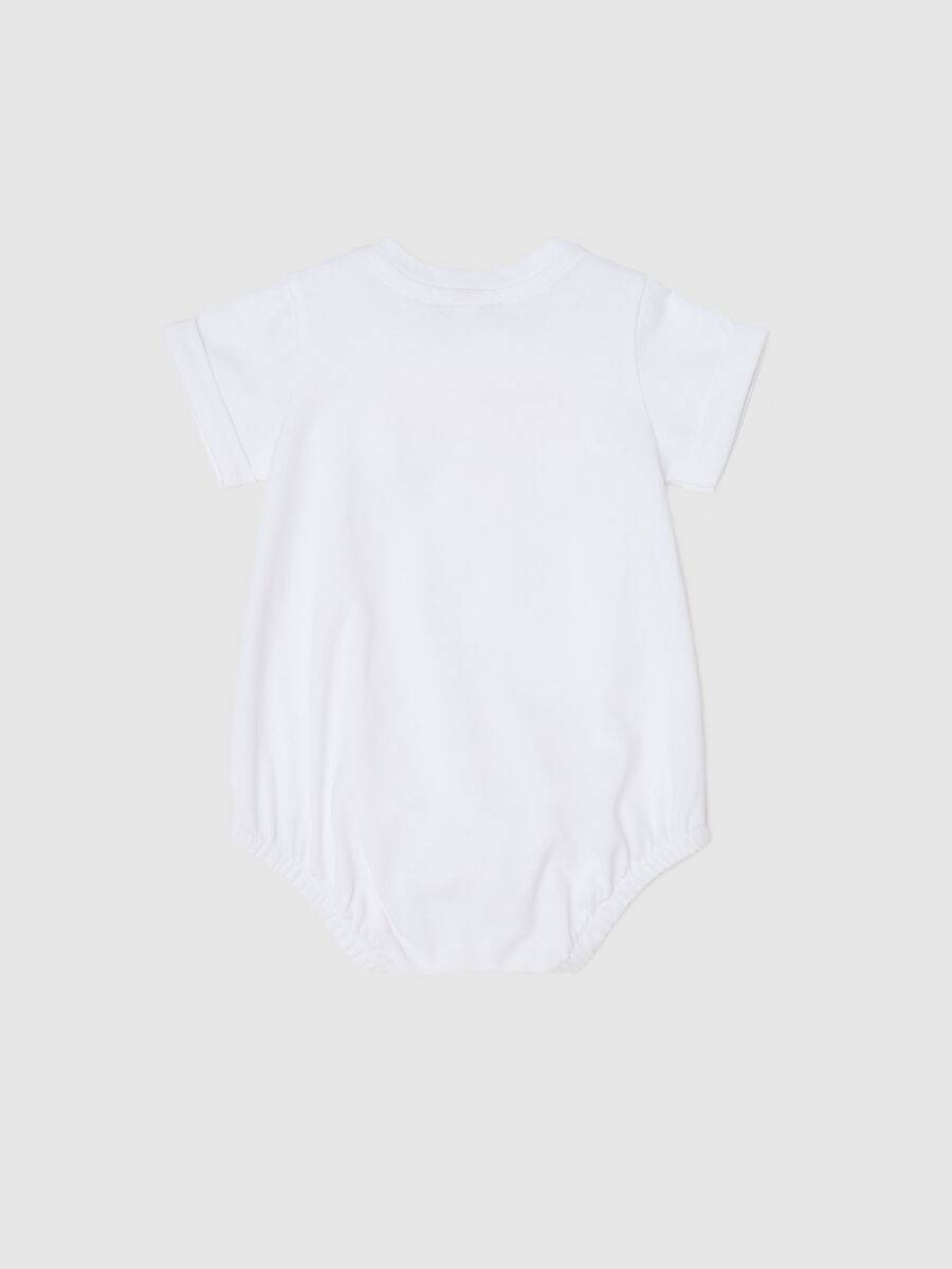 Organic cotton bodysuit with I Love Mum & Dad embroidery_1