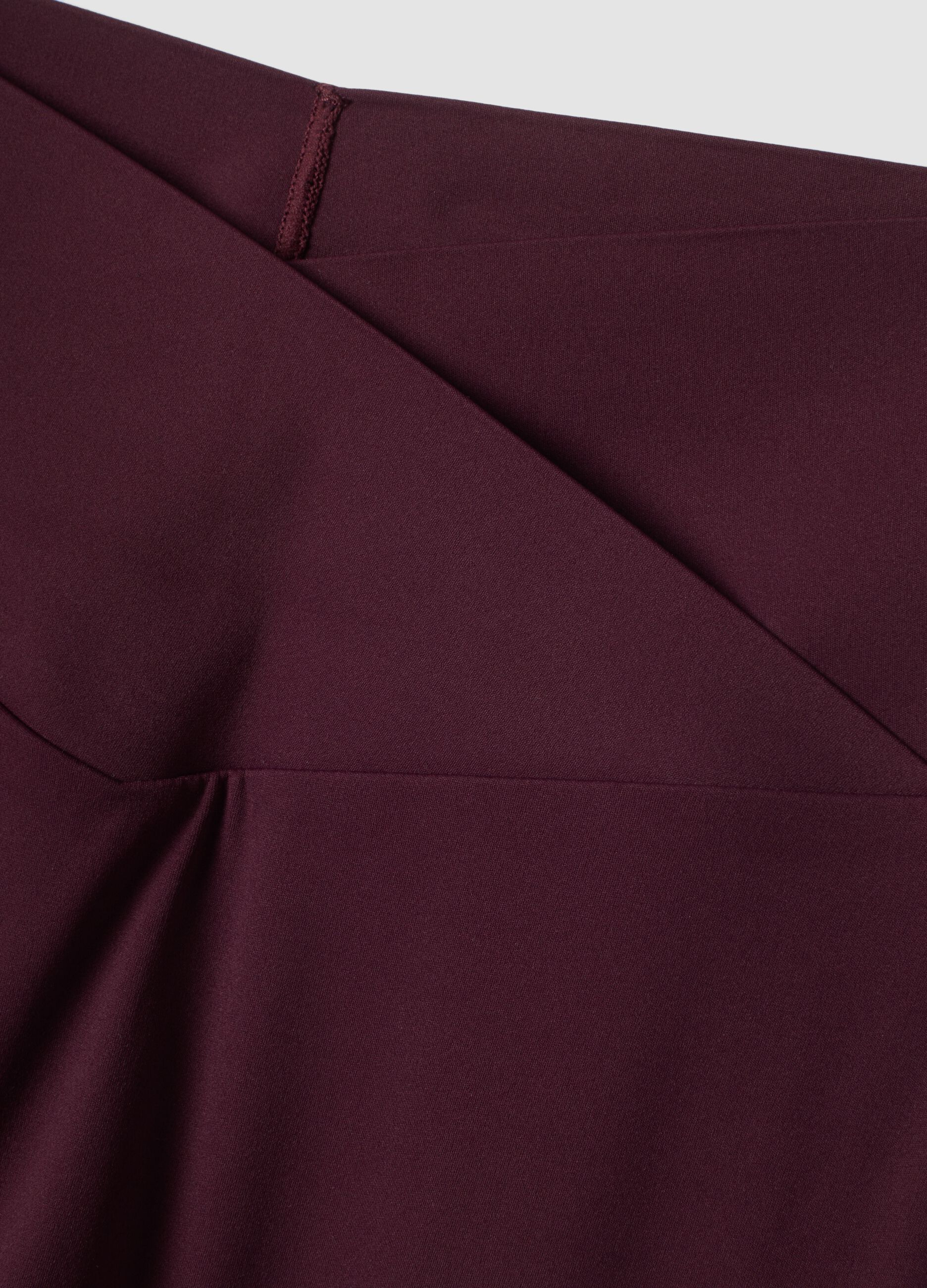 Purple flared leggings in stretch fabric ALTAVIA STUDIO