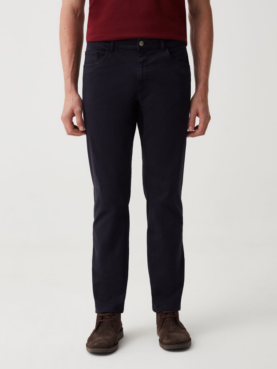 5-pocket, regular-fit trousers_1