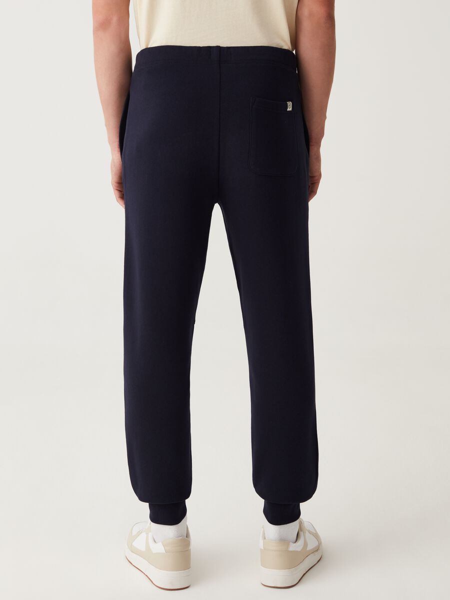 Joggers in felpa con coulisse e stampa_2