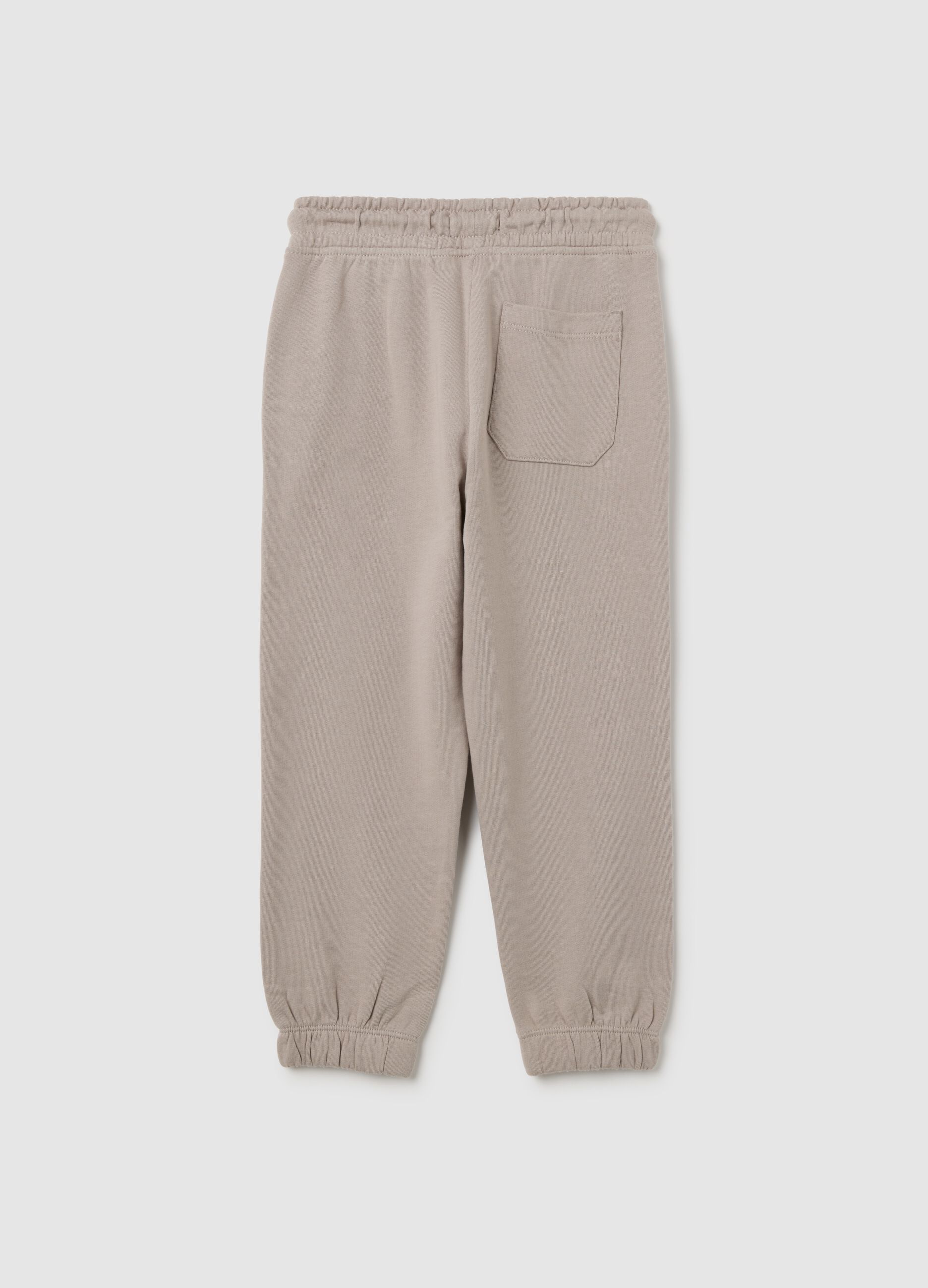 Beige cotton trousers for boys
