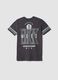 Boy's grey pure cotton t-shirt relaxed fit Brooklyn Nets_4