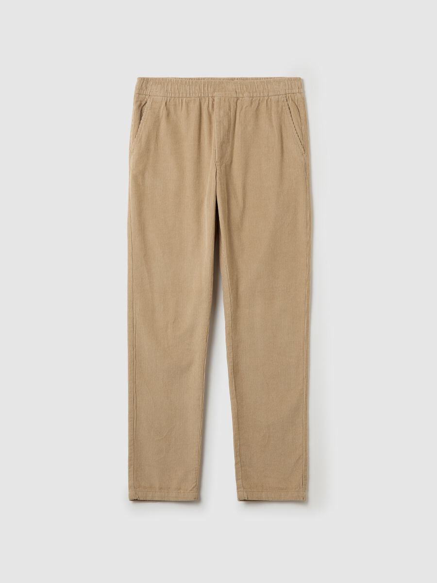 Chino jogger trousers in corduroy_4