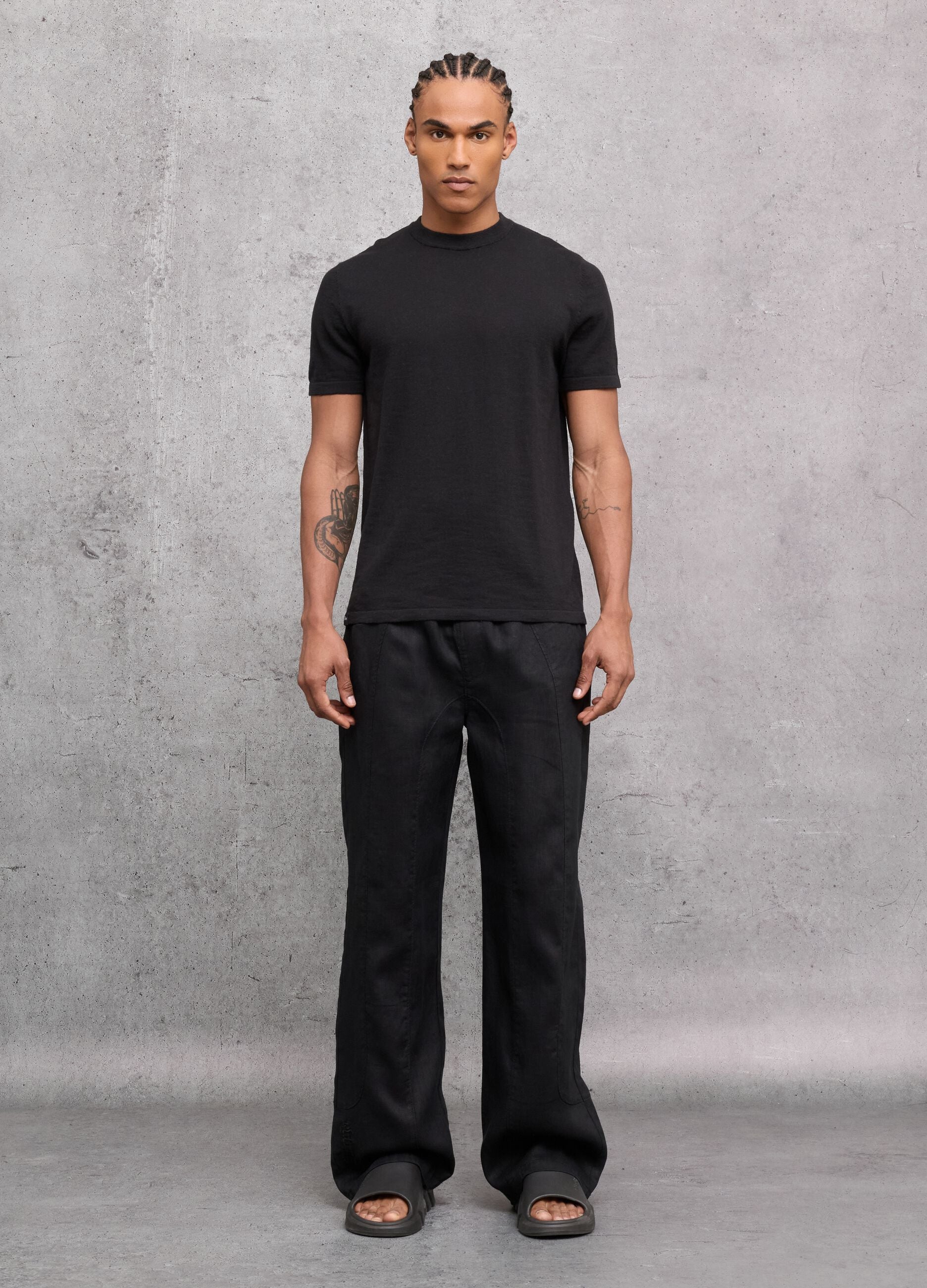 Black Knit T-shirt