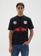 Black pure cotton T-shirt Red Bull New York_1