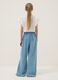 Girls&rsquo; light blue pure cotton wide-leg denim trousers_1